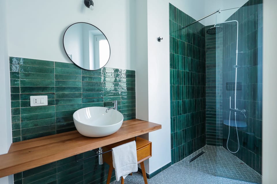 Shower, rainfall showerhead, hair dryer, bidet