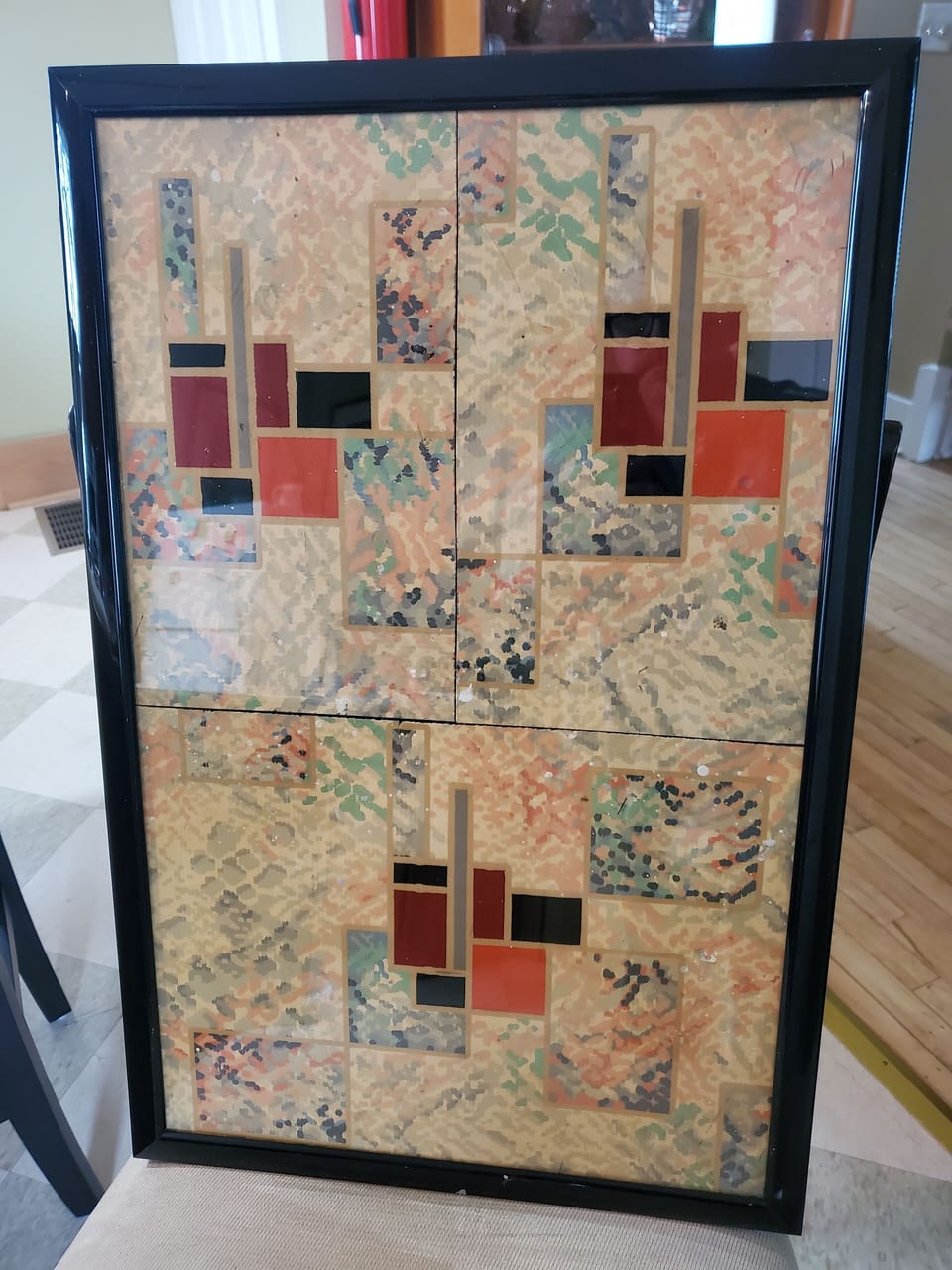 Very cool linoleum I found at a rental 