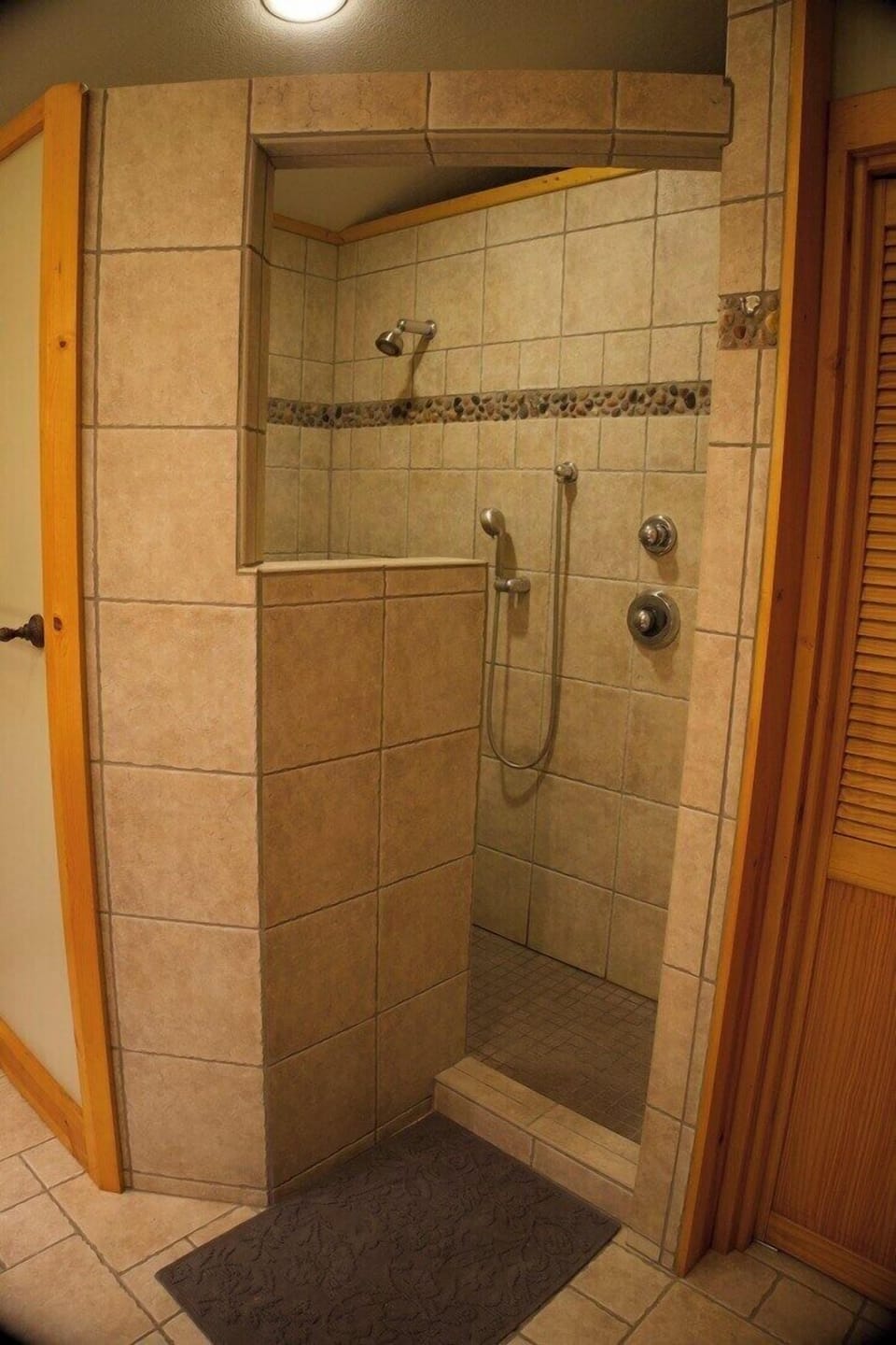 Main floor master bathroom walk-in shower.