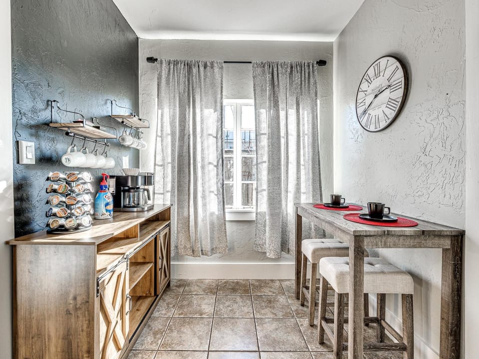 Enjoy a peaceful morning in our coffee corner.