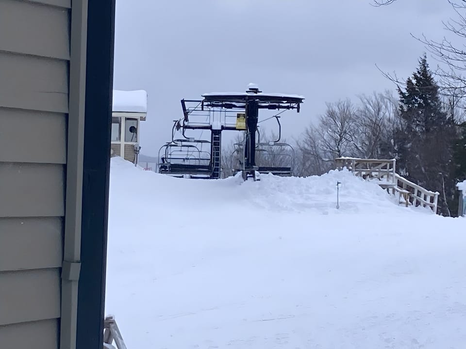 Top of A/B Chairlift in front of Winterplace