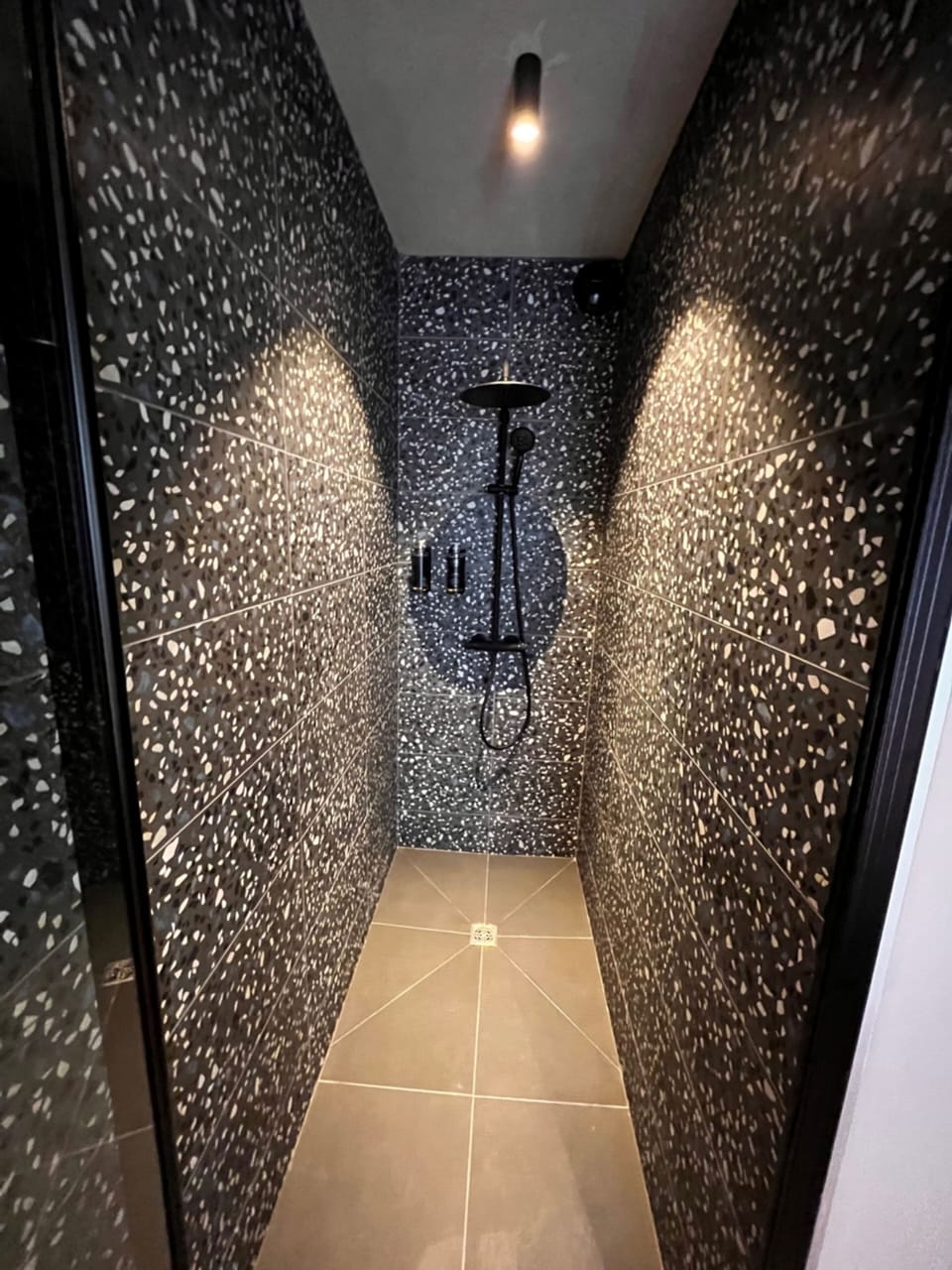 Luxury Room, 1 King Bed, Terrace, Sea Facing | Bathroom | Shower, rainfall showerhead, hair dryer, bathrobes