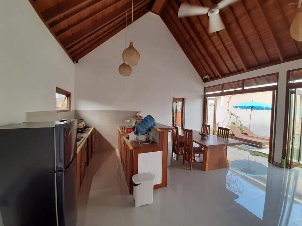 Family Villa, 2 Bedrooms, Private Pool | Private kitchen | Full-size fridge, microwave, stovetop, toaster