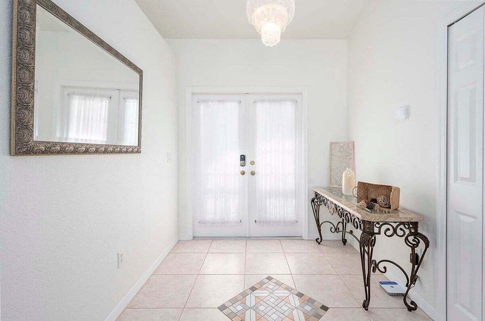 Double Door Entrance with Plenty of Light