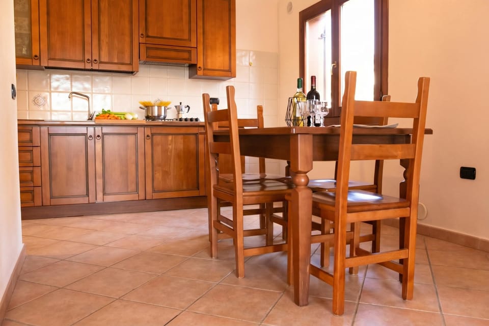 Kitchen and dining area