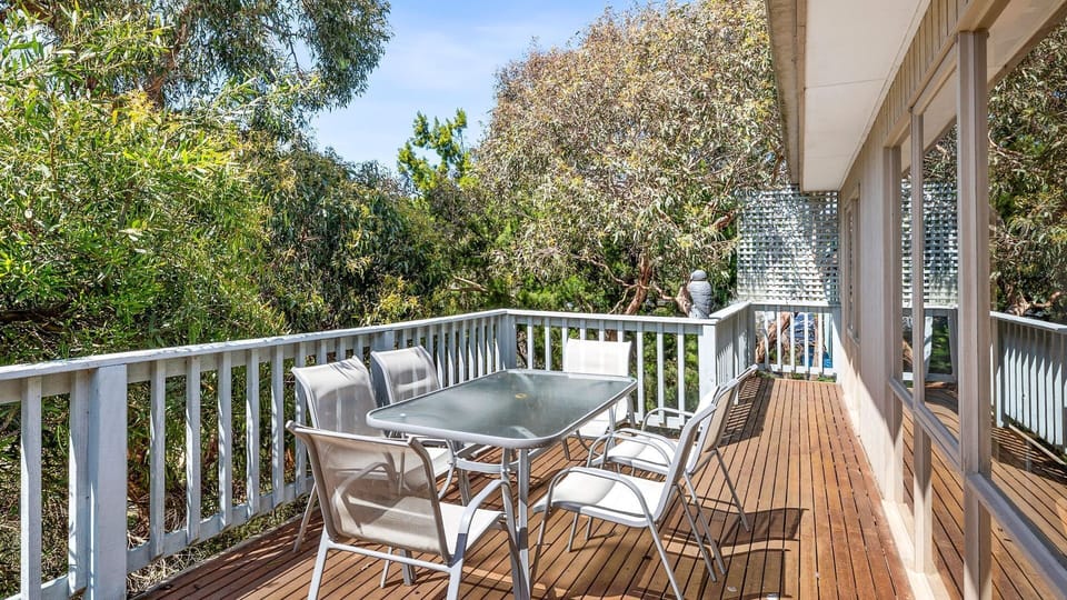 The deck has outdoor furniture where you can sip your morning coffee with the cooing of the birds, thanks to the surrounding abundant wildlife.