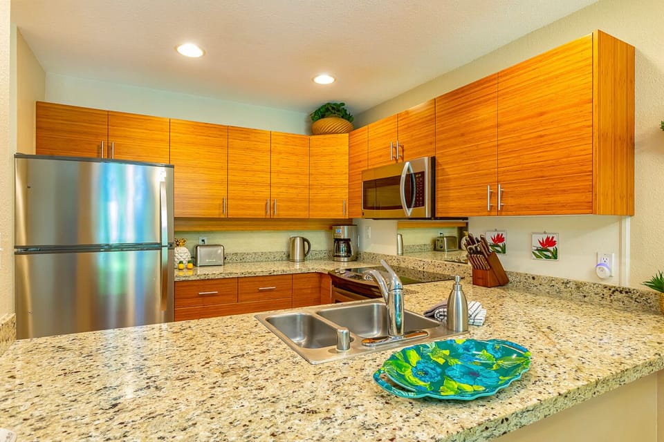 Enjoy preparing meals with the family in this spacious kitchen.