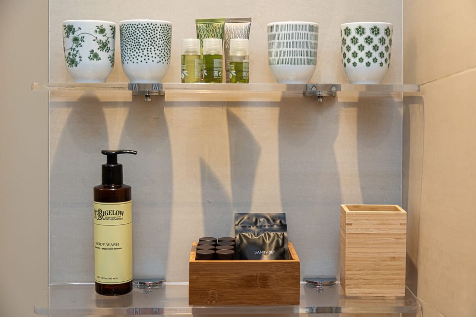 Soap, toiletries and towels are always provided