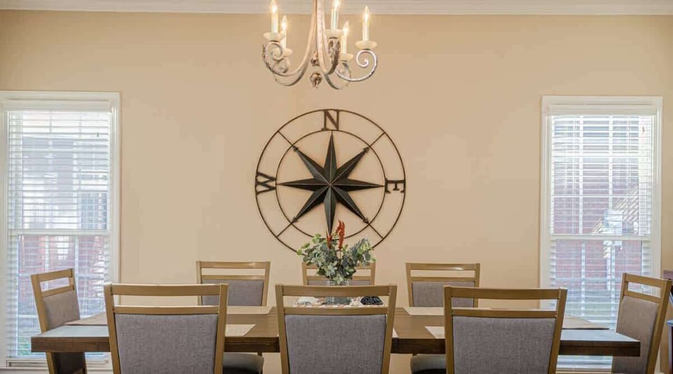 "Your dining room awaits."

