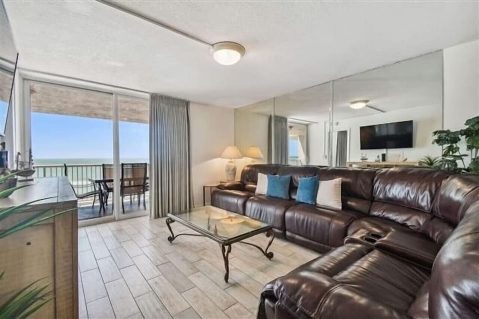 Roomy family room with private balcony