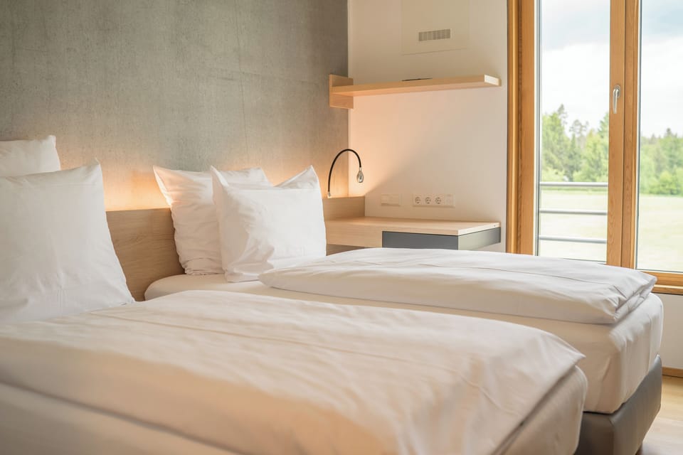 Comfort Double or Twin Room | Hypo-allergenic bedding, desk, laptop workspace, blackout drapes