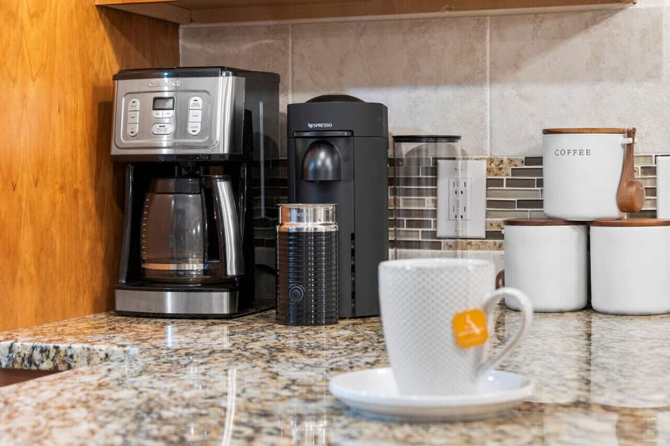 Coffee stationWe provide coffee, tea, sugar, creamer in the fully stocked kitchen for your convenience