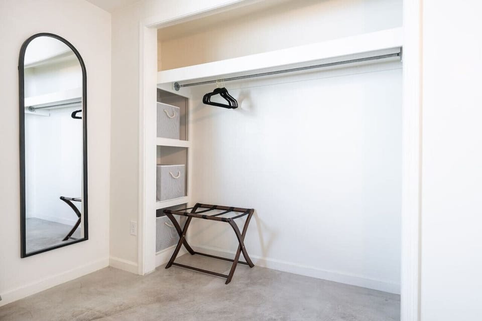 We`ve prepared a space for your luggage and clothes so it will feel perfectly like home