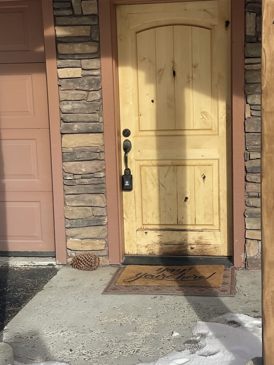 Front door leading into home