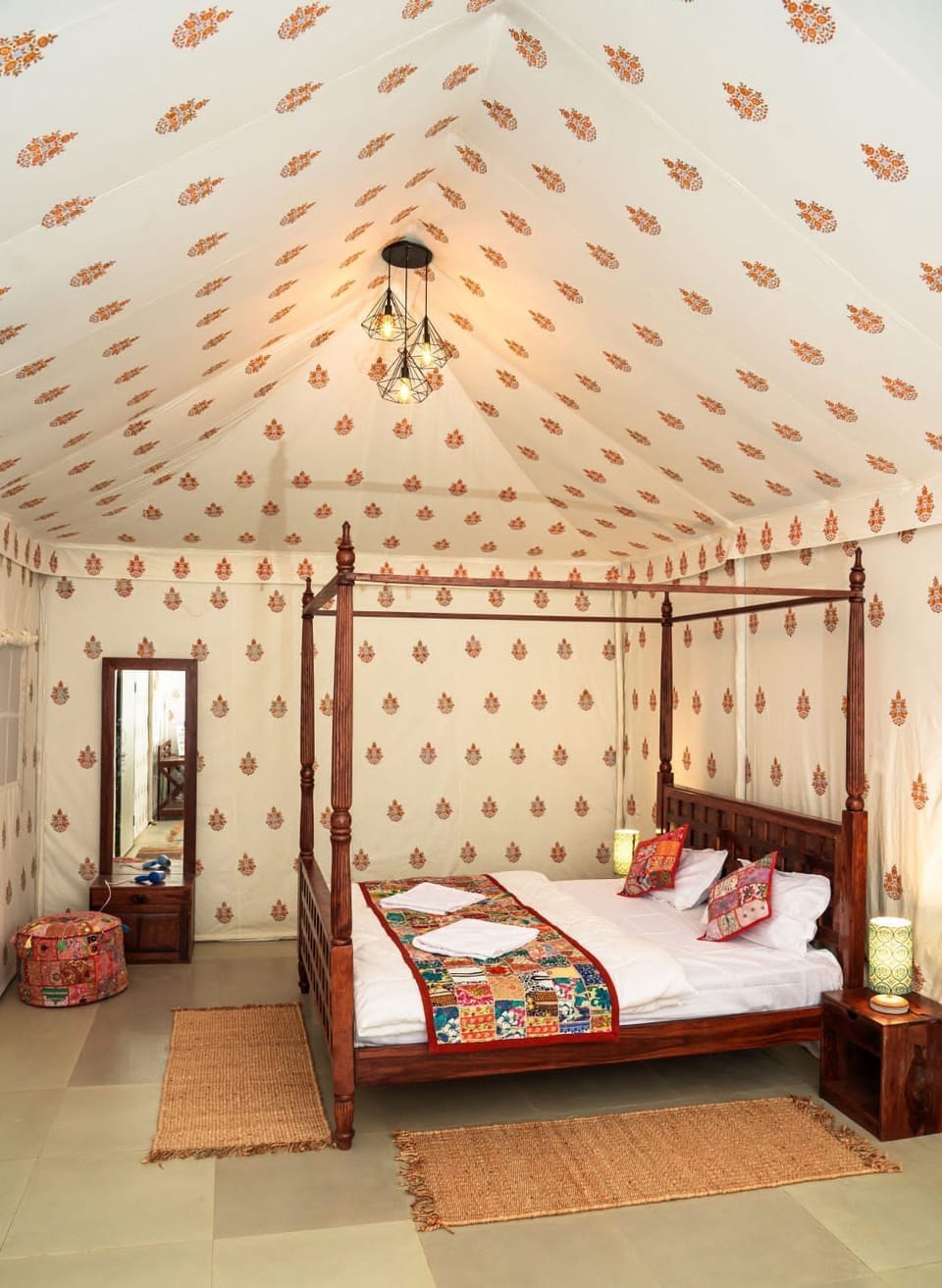 Signature Tent, Bathtub, Desert View | Bathroom | Shower, rainfall showerhead, hair dryer, soap