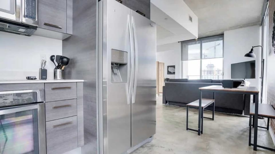 Fully equipped kitchen with complete set of cookware