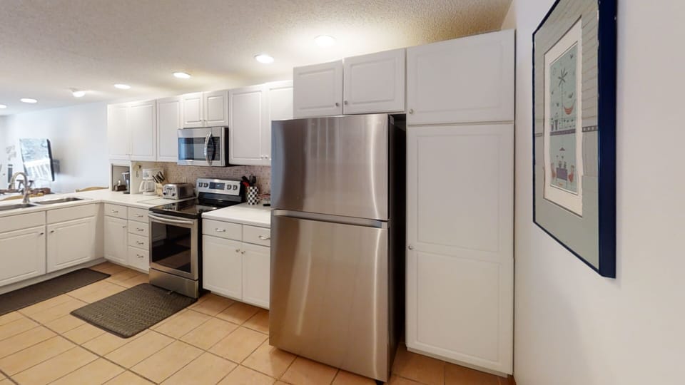 Refrigerator, Kitchen, Indoors, Rug, Home Decor