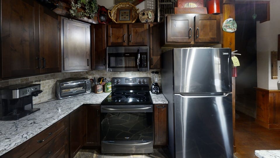 Refrigerator, Microwave, Oven, Kitchen, Indoors
