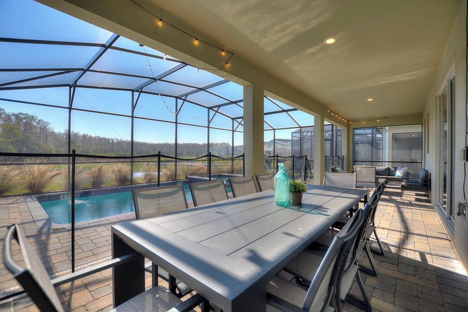 Outdoor dining area