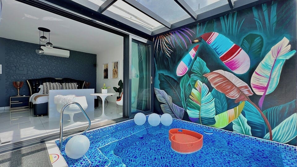 Private & heated pool just a step away from your suite. 

