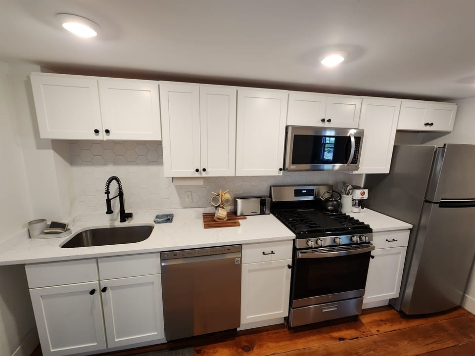 Kitchen with drip coffee maker