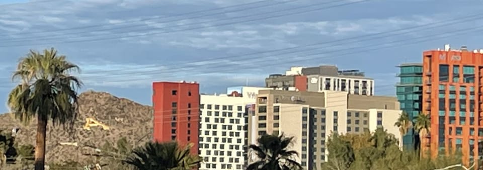 Downtown Tempe views from the patio