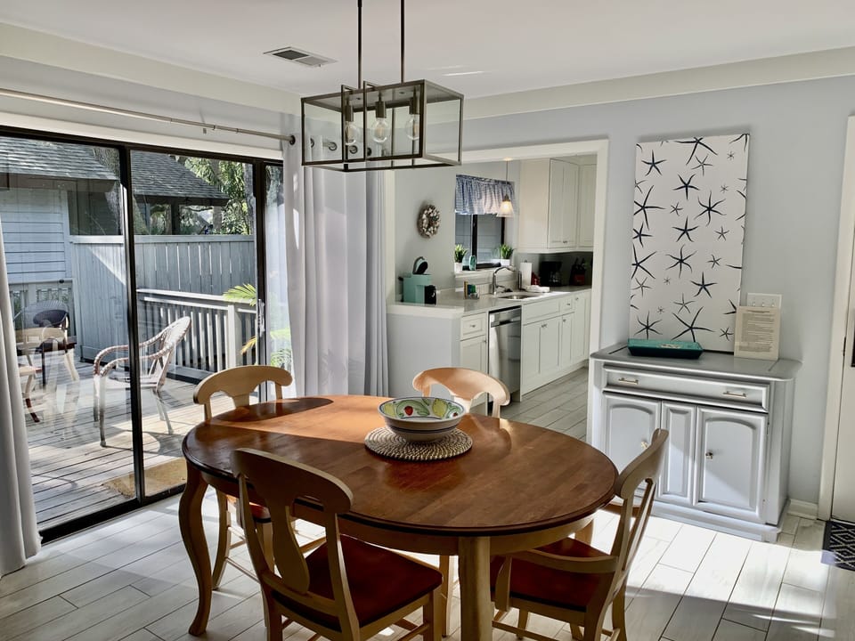 Dining room - great for meals "at home" or family game night.