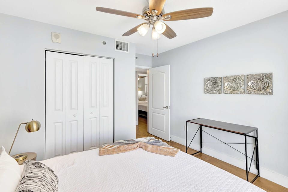 Cozy bedroom featuring a Queen bed