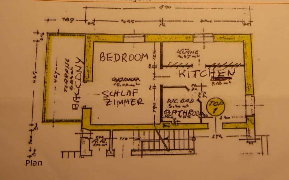 plan of the apartment