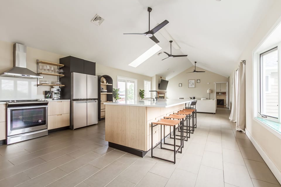 Spacious kitchen designed for cooking together and entertaining.