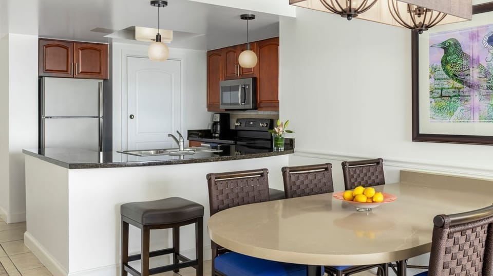 dining area and kitchen