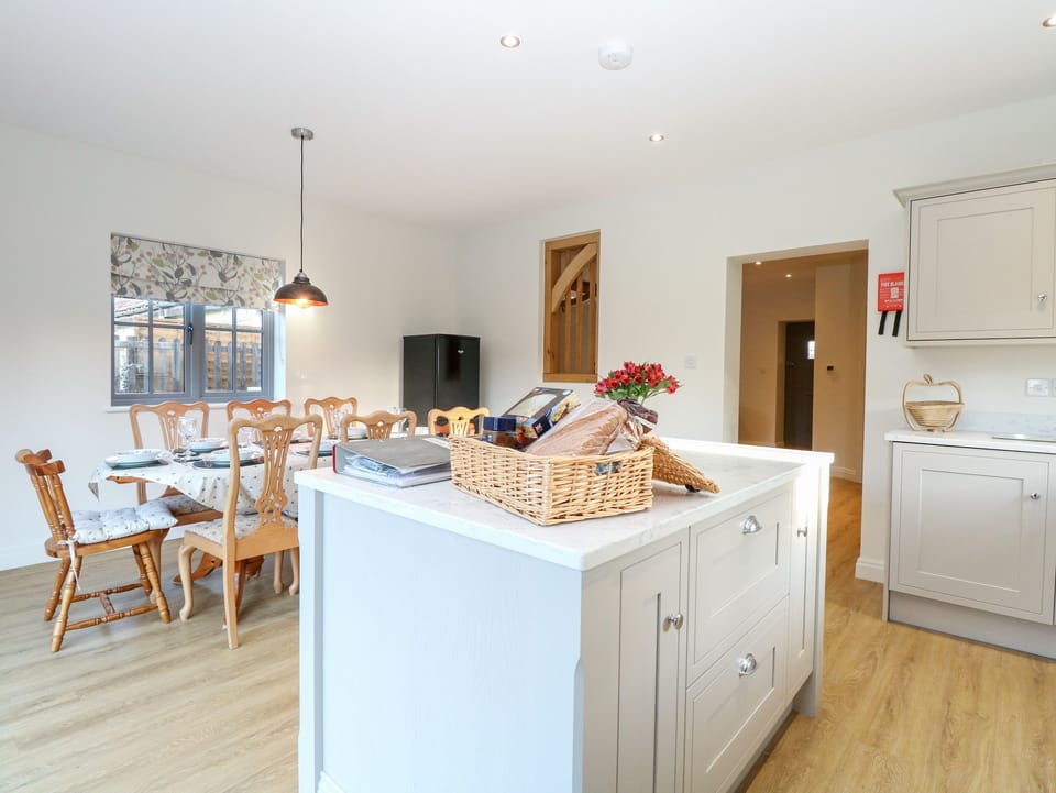 Fridge, dishwasher, electric kettle, toaster