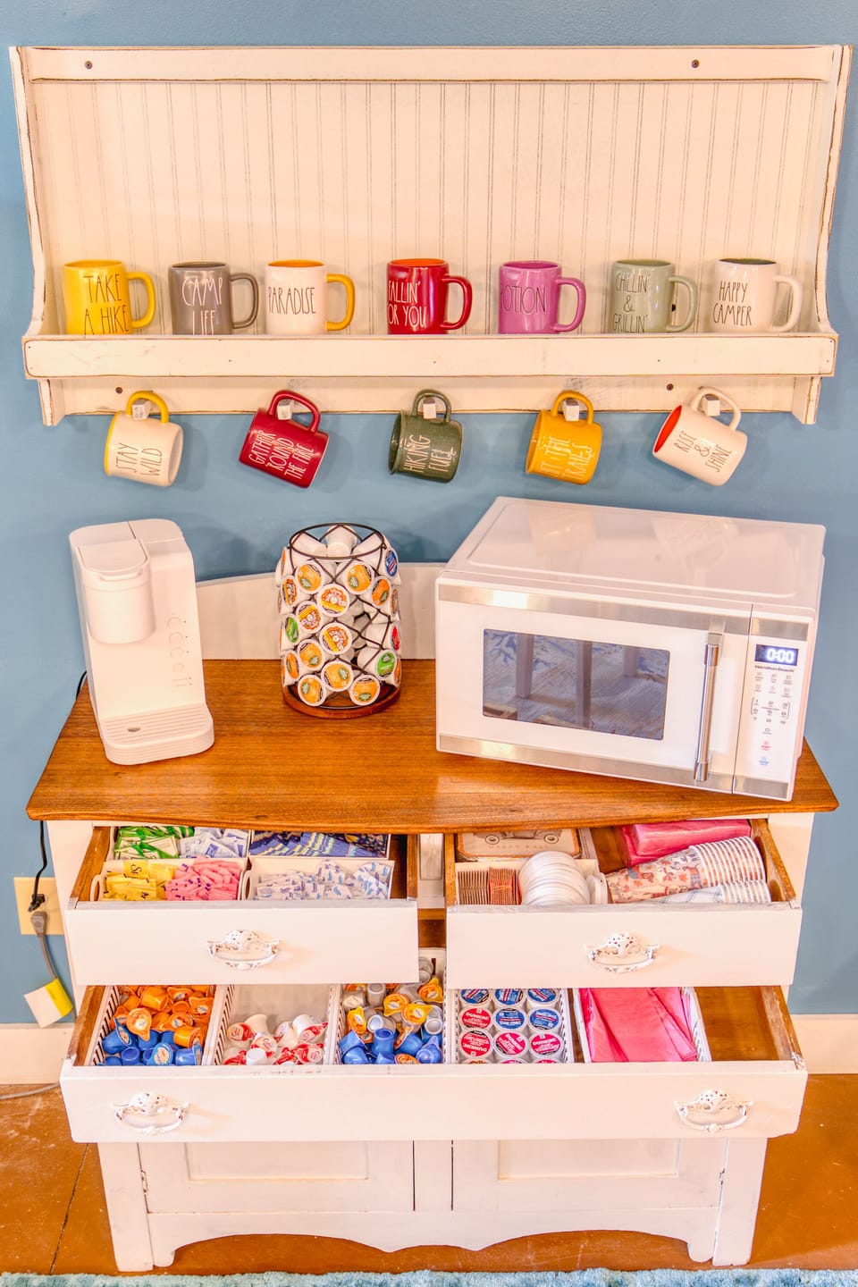 Amazingly stocked coffee bar!!!