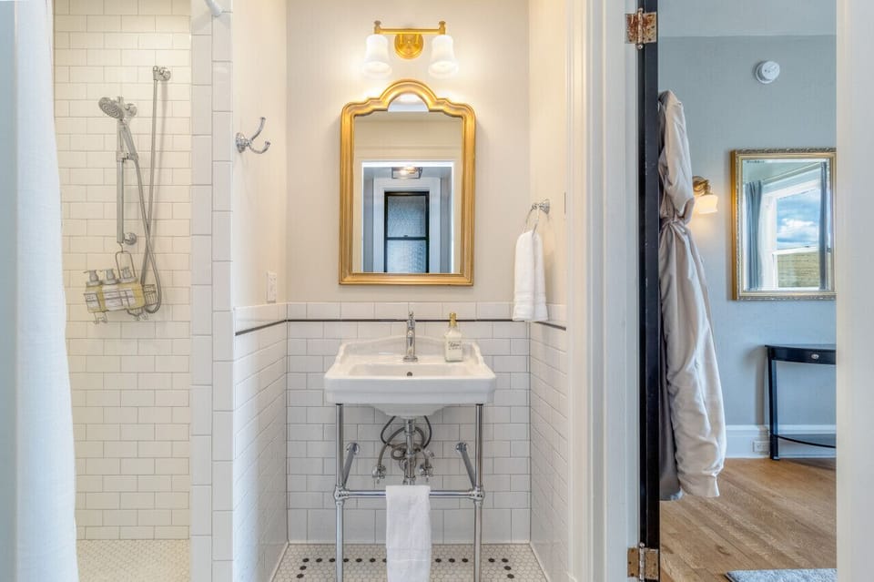 (#2 of 6.5 baths) King bedroom #2 downstairs en-suite bathroom with walk-in shower