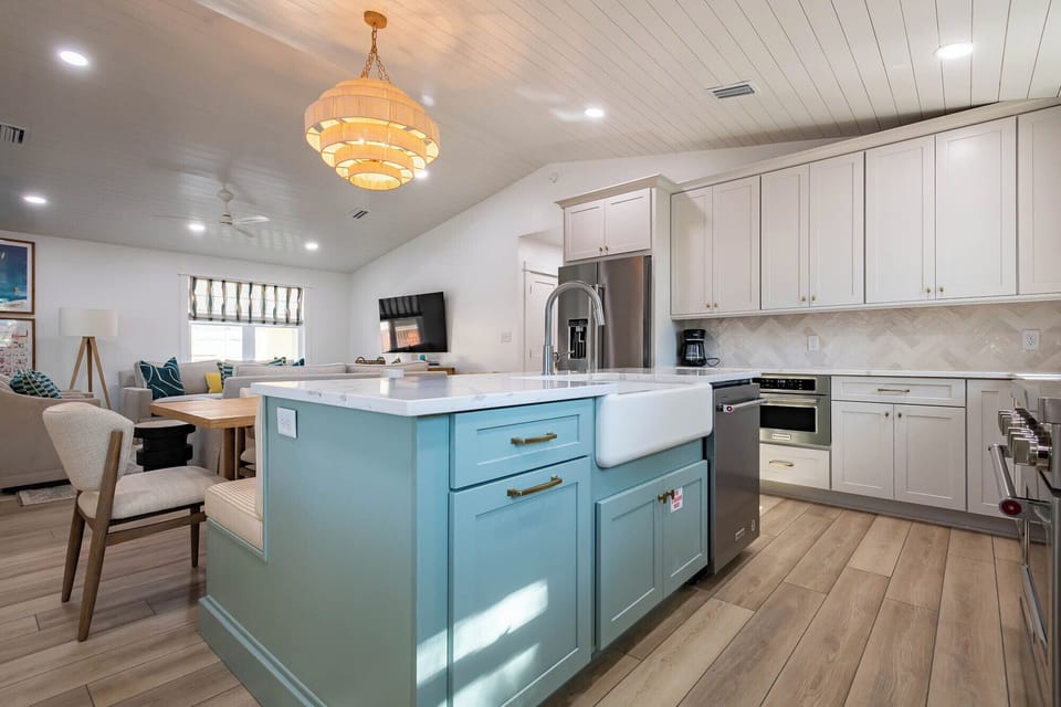Kitchen into Dining, LR (2)