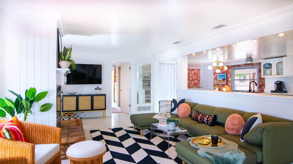Expertly decorated interior with modern touches