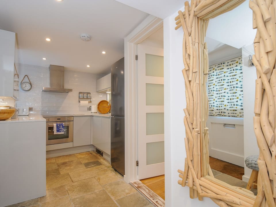 Fridge, dishwasher, electric kettle, toaster