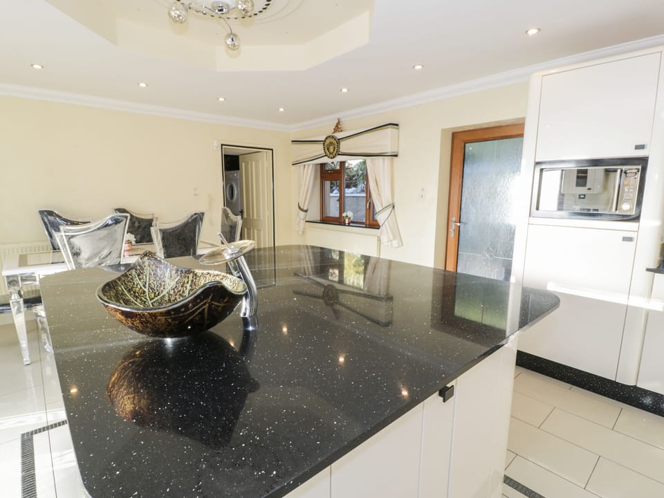 Fridge, dishwasher, electric kettle, toaster