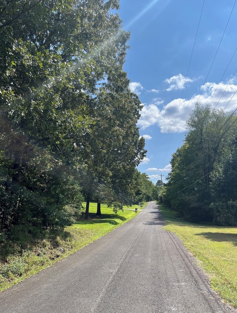 Nice road for an evening walk.