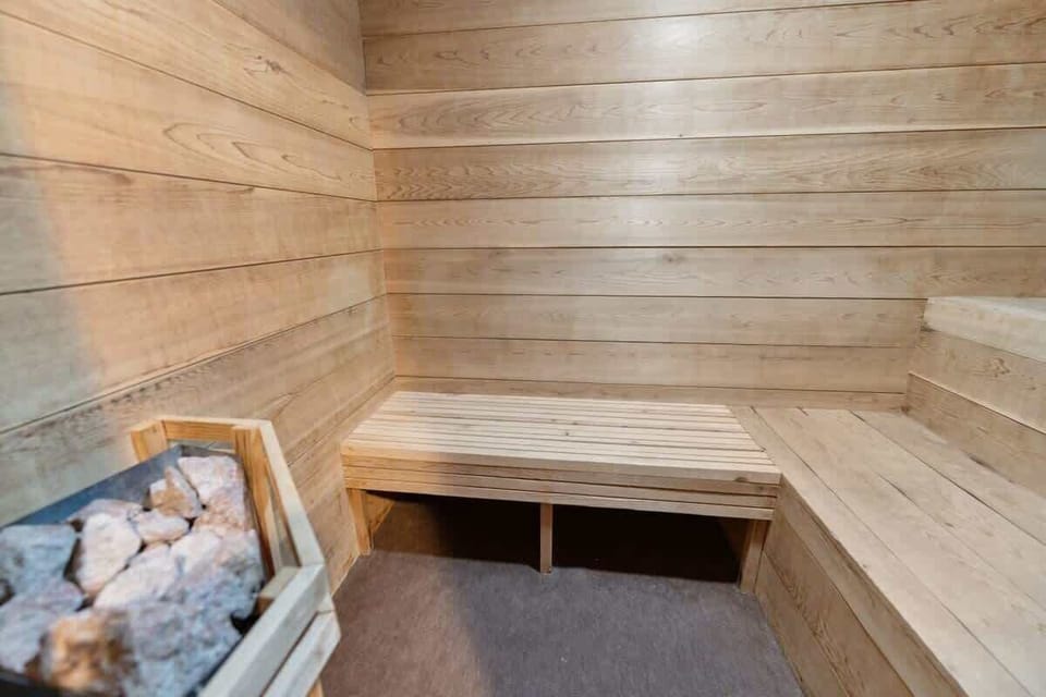 Private sauna in the unit