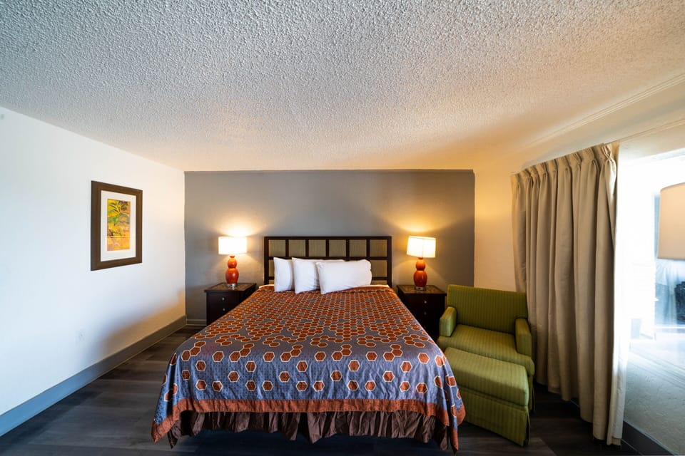 Room, 1 King Bed, Smoking | Laptop workspace, free rollaway beds, free WiFi, bed sheets