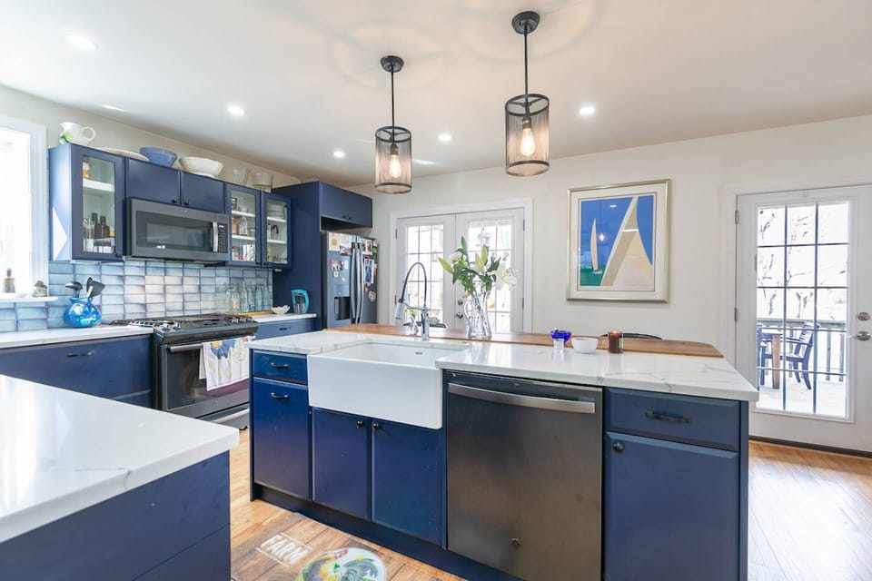 The gourmet kitchen was custom-built for luxury.