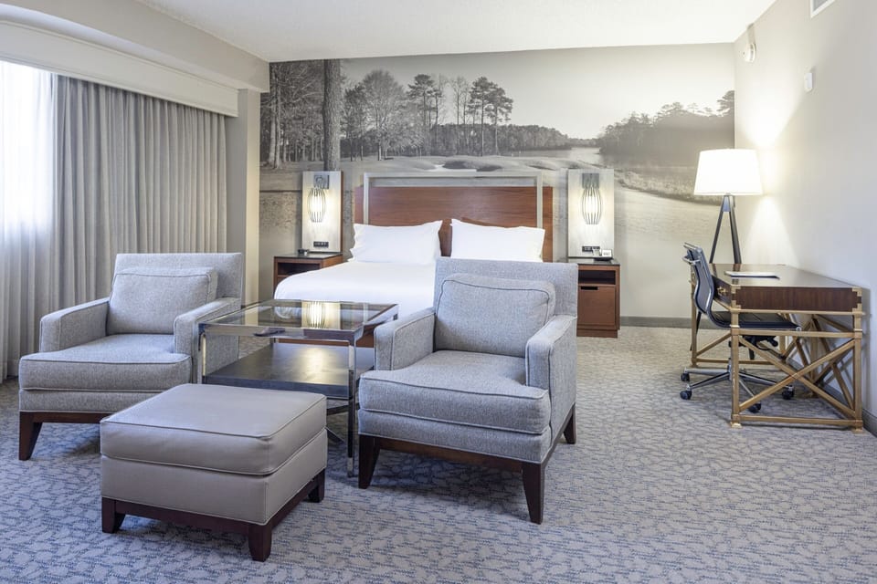 In-room safe, desk, laptop workspace, blackout drapes