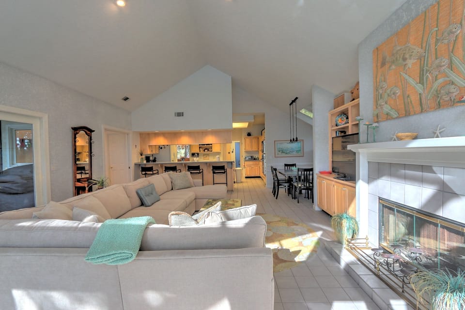Main Living Room with Flat Screen TV