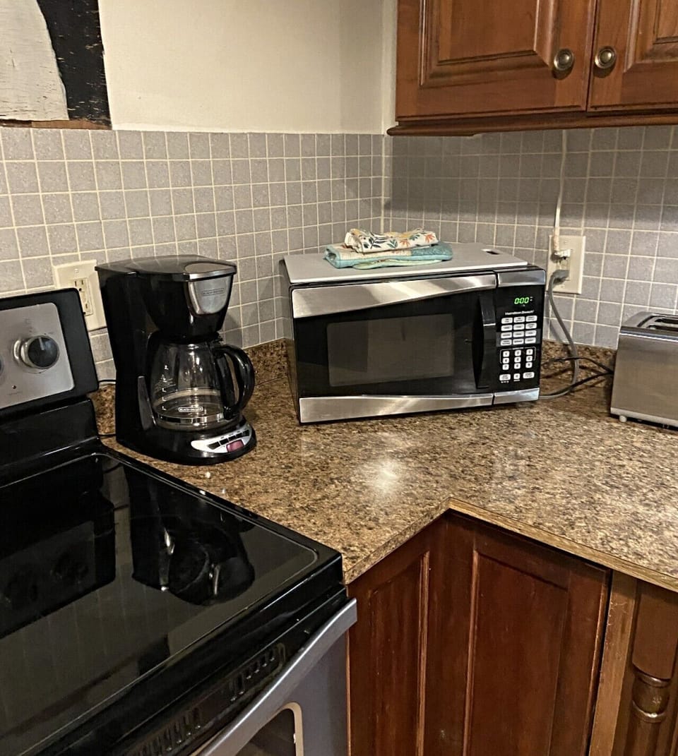 Microwave and Coffee Maker