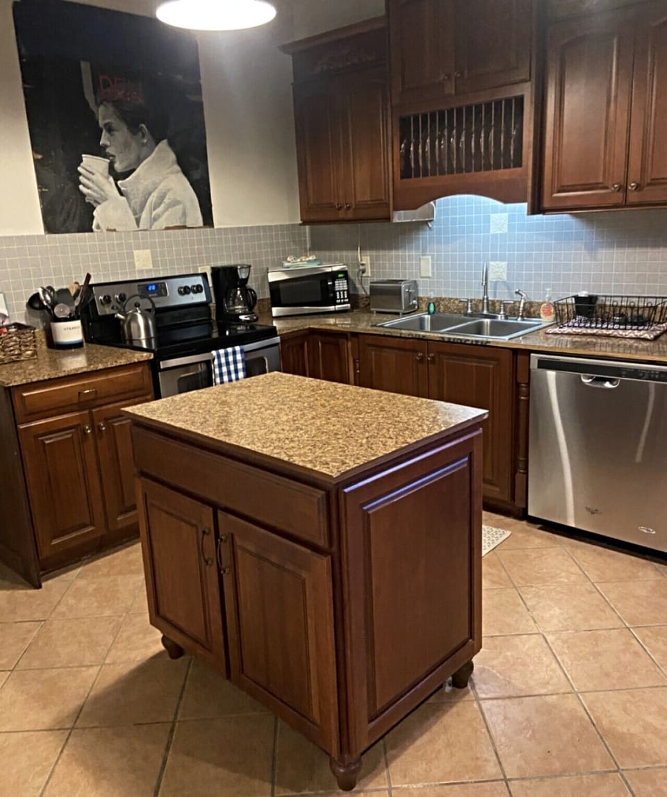 Fully stocked kitchen