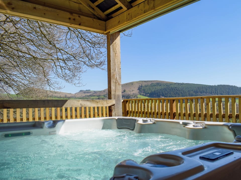 Hot tub | Red Kite Lodge - Acre Luxury Lodges, Stanner, near Kington