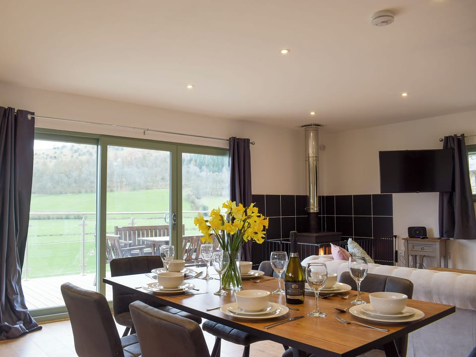 Open plan living space | Red Kite Lodge - Acre Luxury Lodges, Stanner, near Kington
