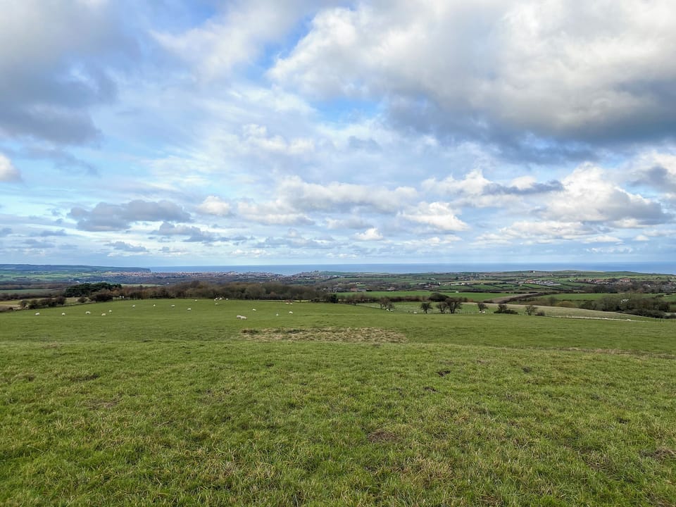 View from the top field | The Parlour - Fern Farm, Fylingdales, near Whitby