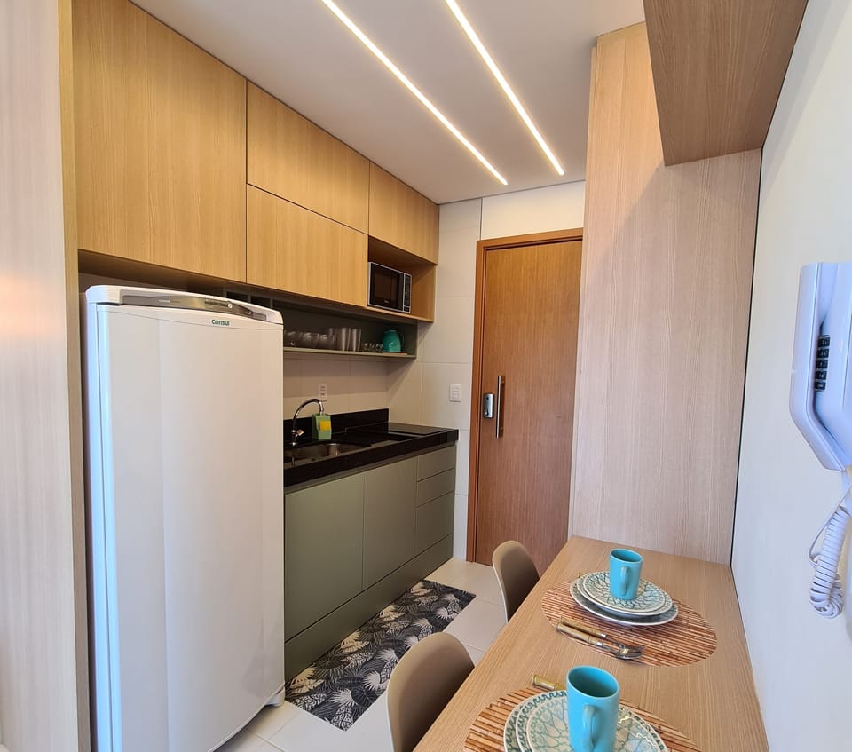 Luxury Apartment, Non Smoking, Kitchen | Private kitchen | Microwave, toaster, blender, cookware/dishes/utensils